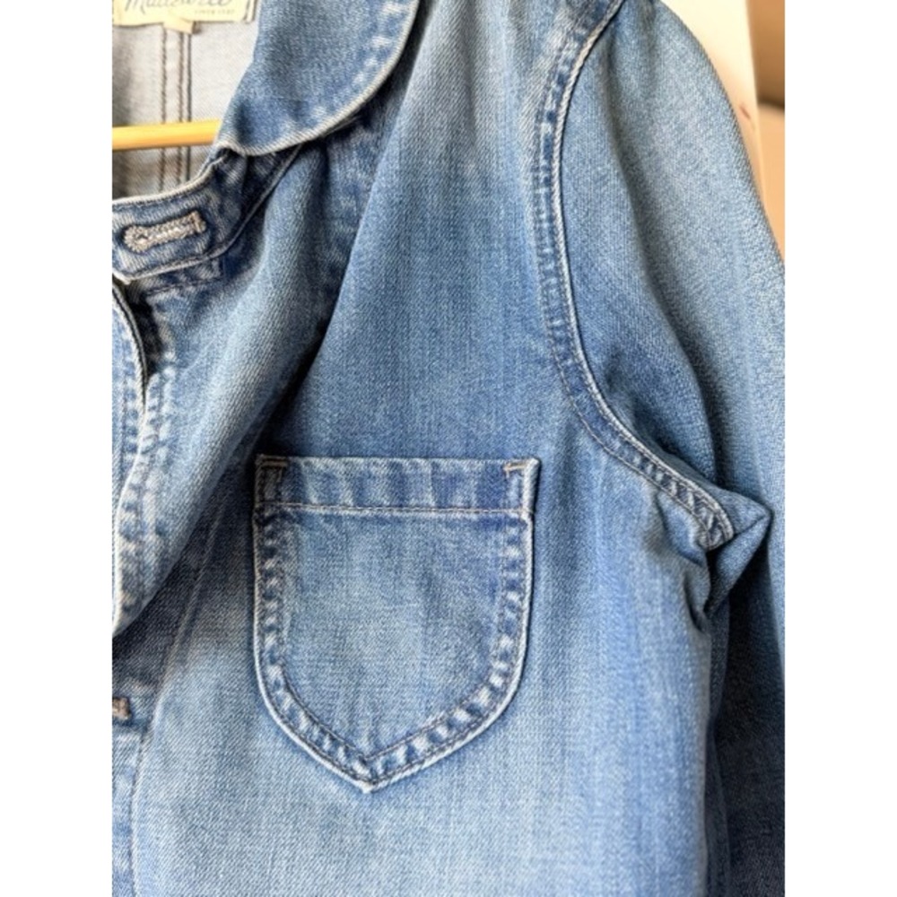 Madewell Chore Coat Women's XS Denim Workwear Jacket Blue Cotton Utility - Picture 6 of 9